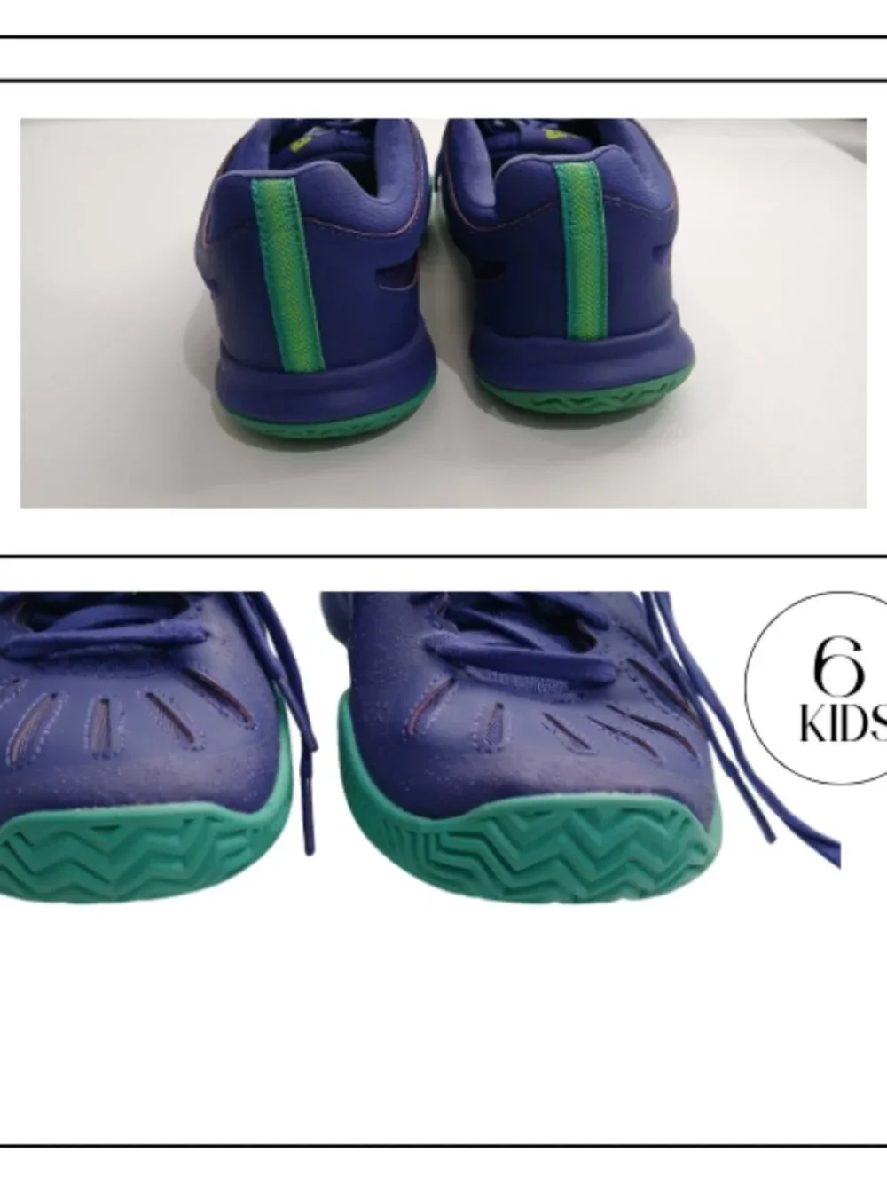 New Balance Kids Purple and Green Athletic Sneakers